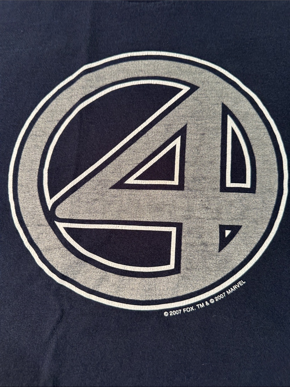 Fantastic 4, Men's Navy Graphic Crewneck T-Shirt, Marvel - Picture 2 of 10